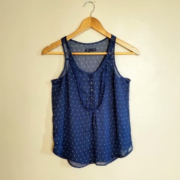 Gap Factory Ruffle Front Tank - Picture 2 of 4